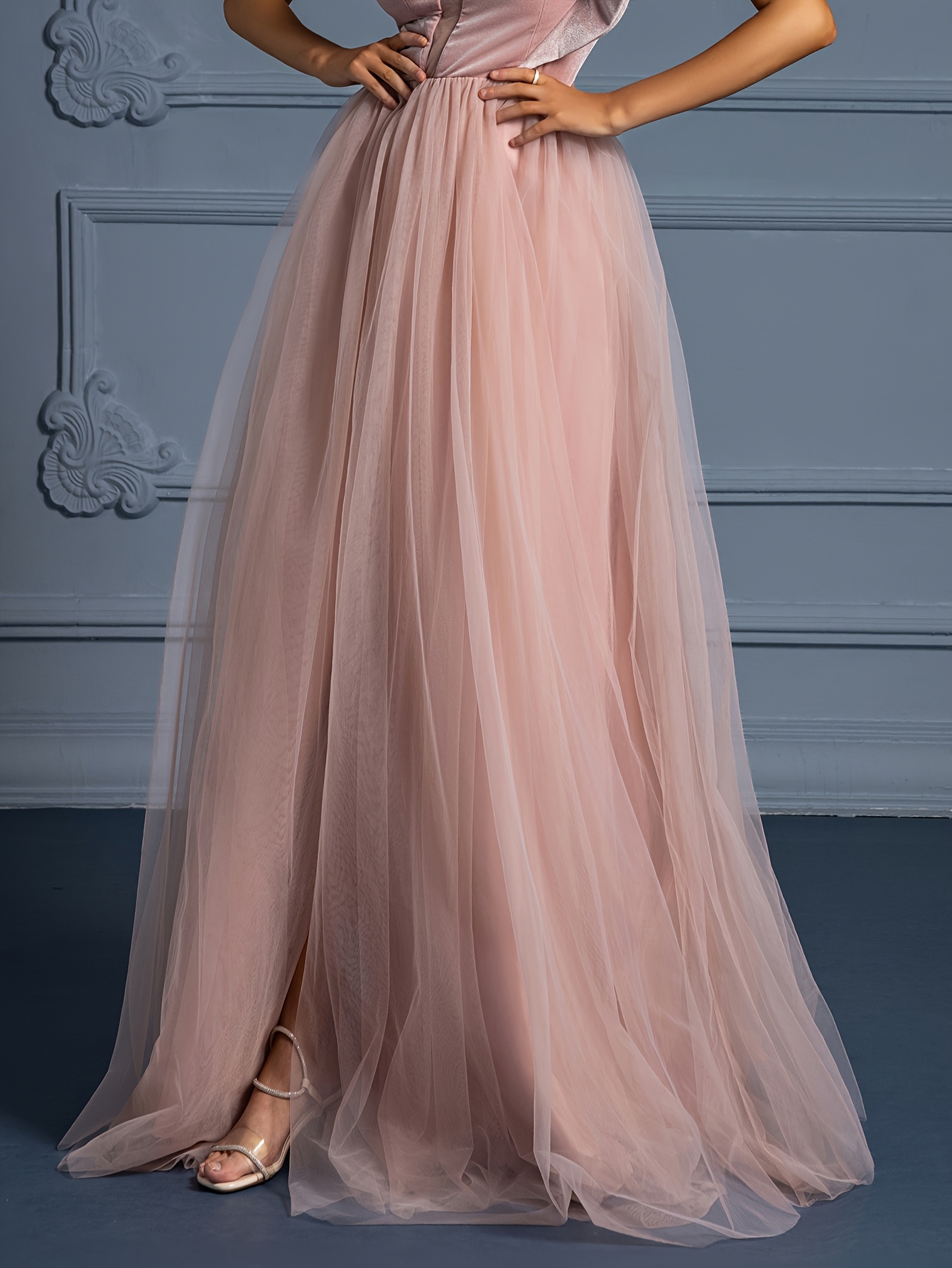 spliced one shoulder design womens evening - Temu Oman