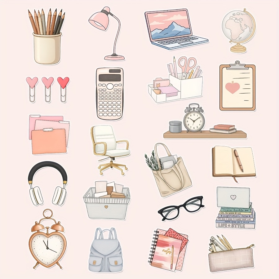 TEMU 1 Set, Stickers, Stickers, Hand Account Stickers, Diy Stickers, Scrapbook Stickers, Bookmark Stickers