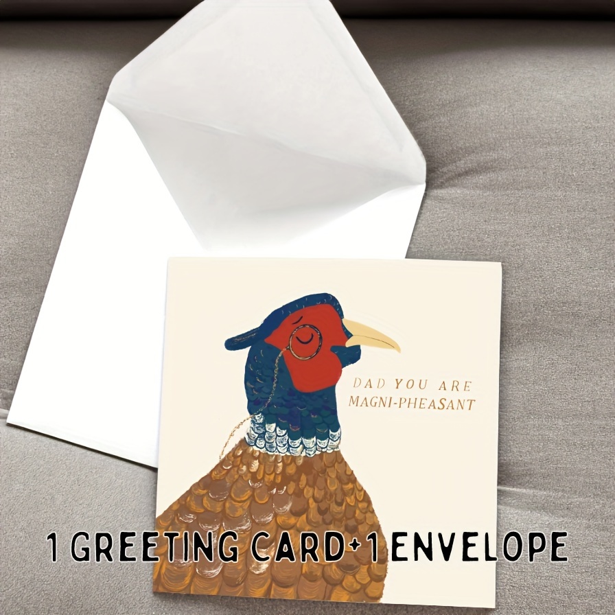 TEMU Dad You Are -pheasant Country Lover Fathers Day Card | Father's Day Card For Dad | Happy Fathers Day | Dad Card Including Envelope