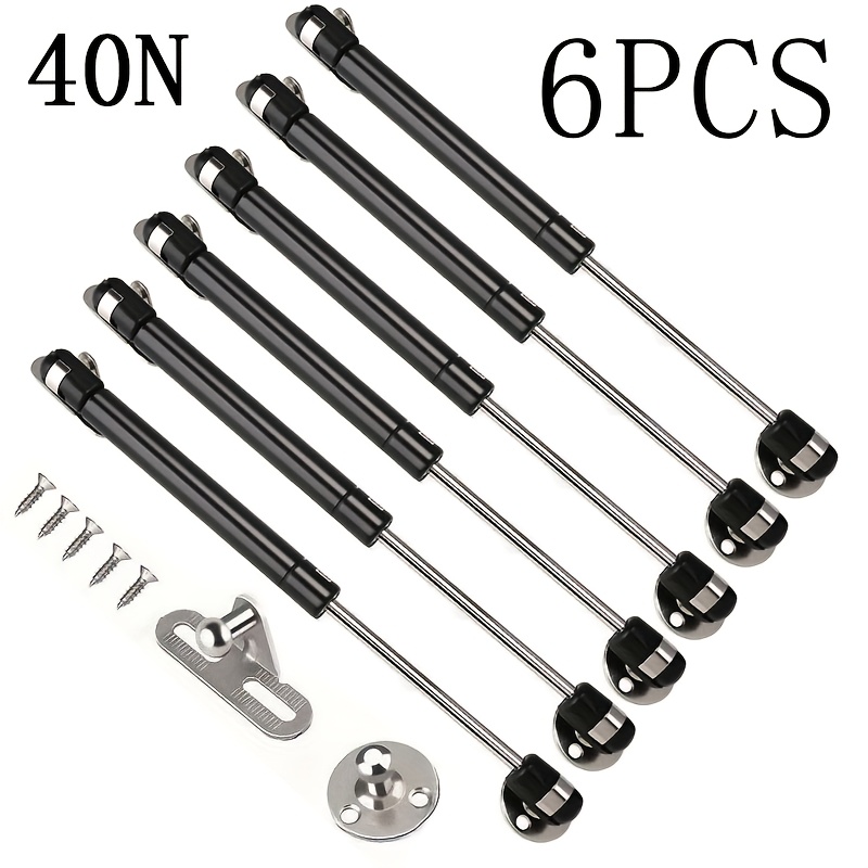 TEMU 6 Sets Of Hydraulic Support Rods, Hinge Supports, And Use. Suitable For Rv Beds, Storage Doors, Toolboxes, Windows, Kitchen Cabinet Furniture