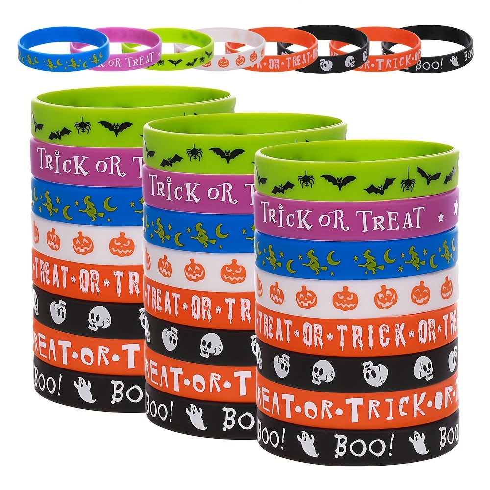 

16/24pcs Halloween Wristbands Bracelets Wristbands Halloween