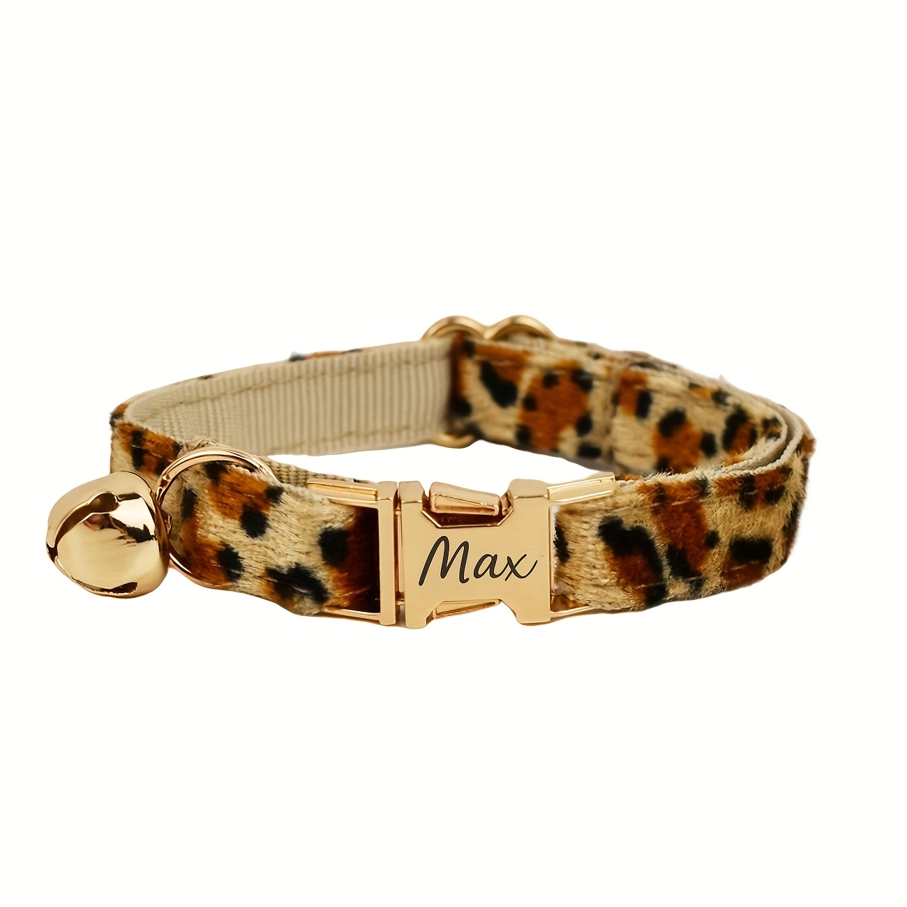 TEMU 1pc Customizable Engraved Dog Collar With Id Tag, Personalized Bone-shaped Pet Tag, Soft & Durable, Fits Small/medium/large Dogs And Cats