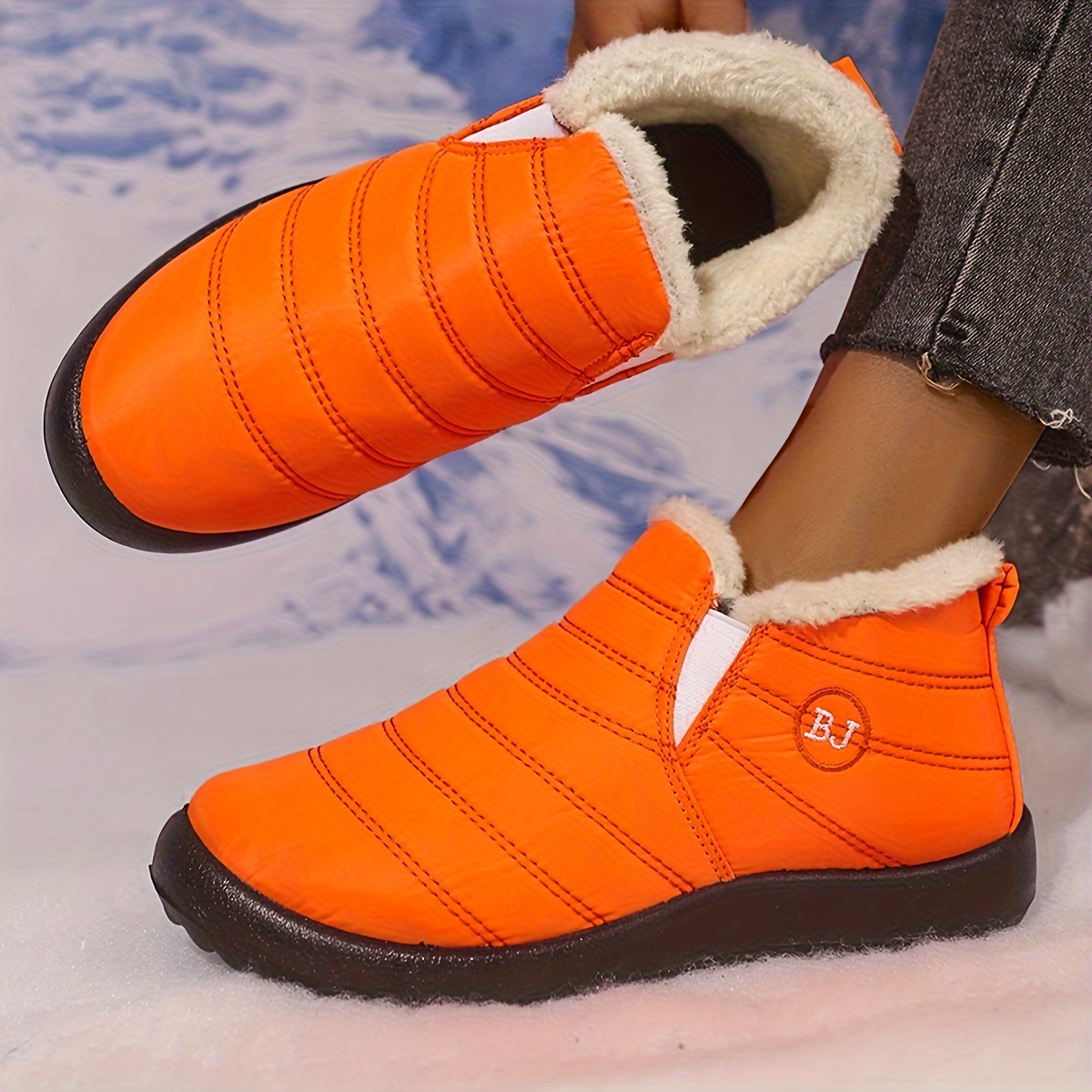 Women's Winter Ankle Boots, Cozy Artificial-Lined Interior