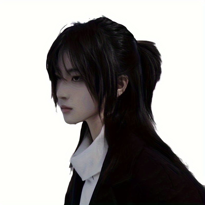 TEMU Japanese Martial Artist Anime Wig, Fashion Cosplay Wig, Men's Anime Wig