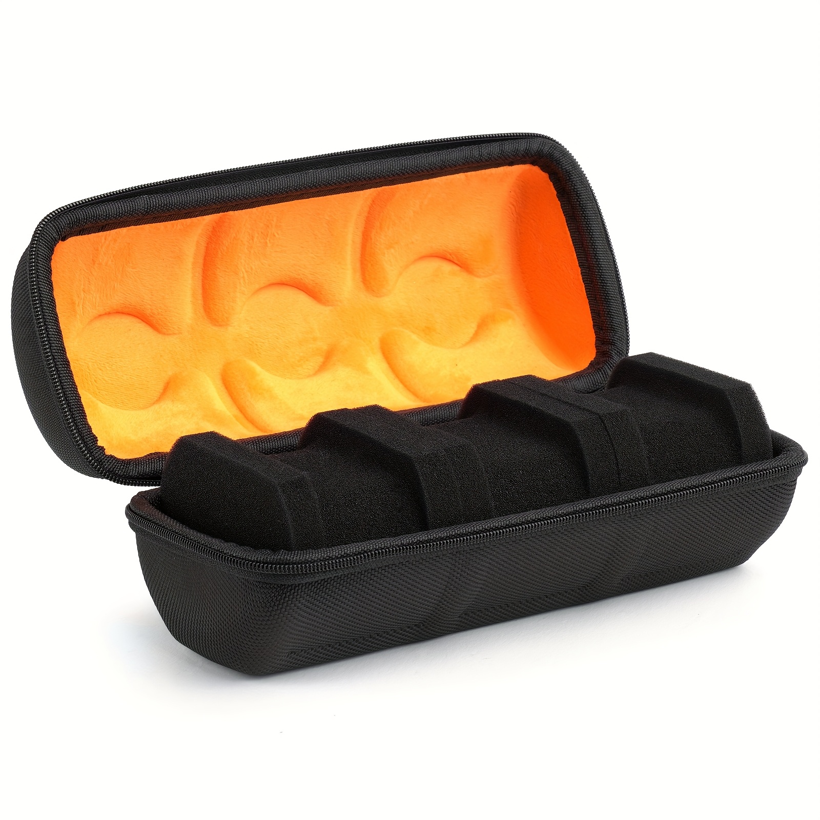 Image of 3/5-slot Shock-absorbing Nylon Watch Case - Portable Travel Watch Box With Hard Shell Protector - Ideal For Father's Day, Teacher's Day, Thanksgiving, And Graduation Gifts, Watch Storage Box