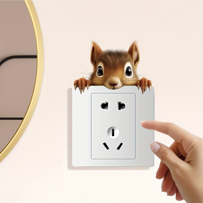Cute Squirrel Car Stickers - Little Animal Vinyl Decal, Self-adhesive For Cars, Laptops, Switch, Walls, Durable Decorative Sticker, Animal Design, & Remove