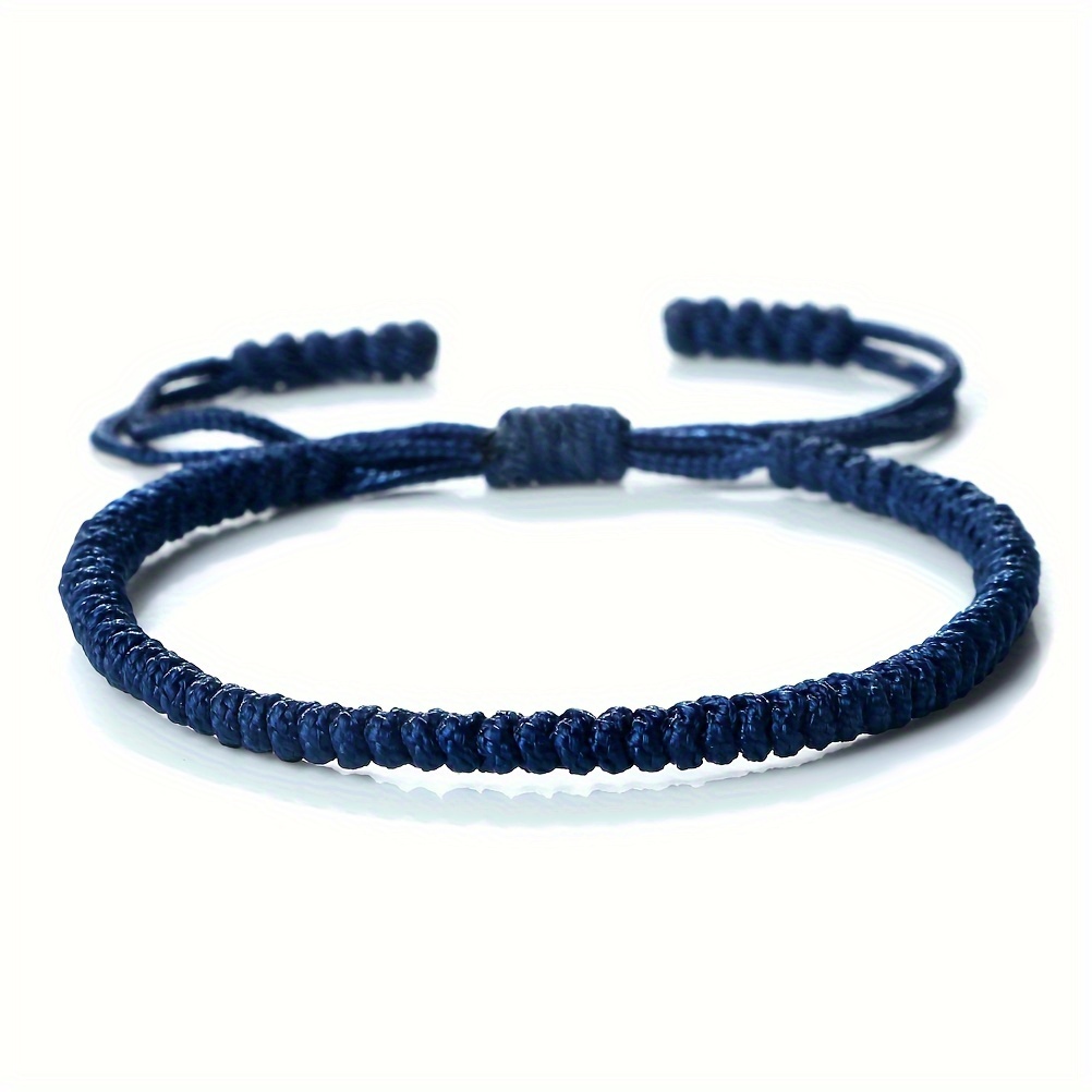 Image of Men's And Women's Snake Knot Red Rope Woven Bracelet 20 Color Nylon Thread Adjustable Couple Bracelet Friendship Gift