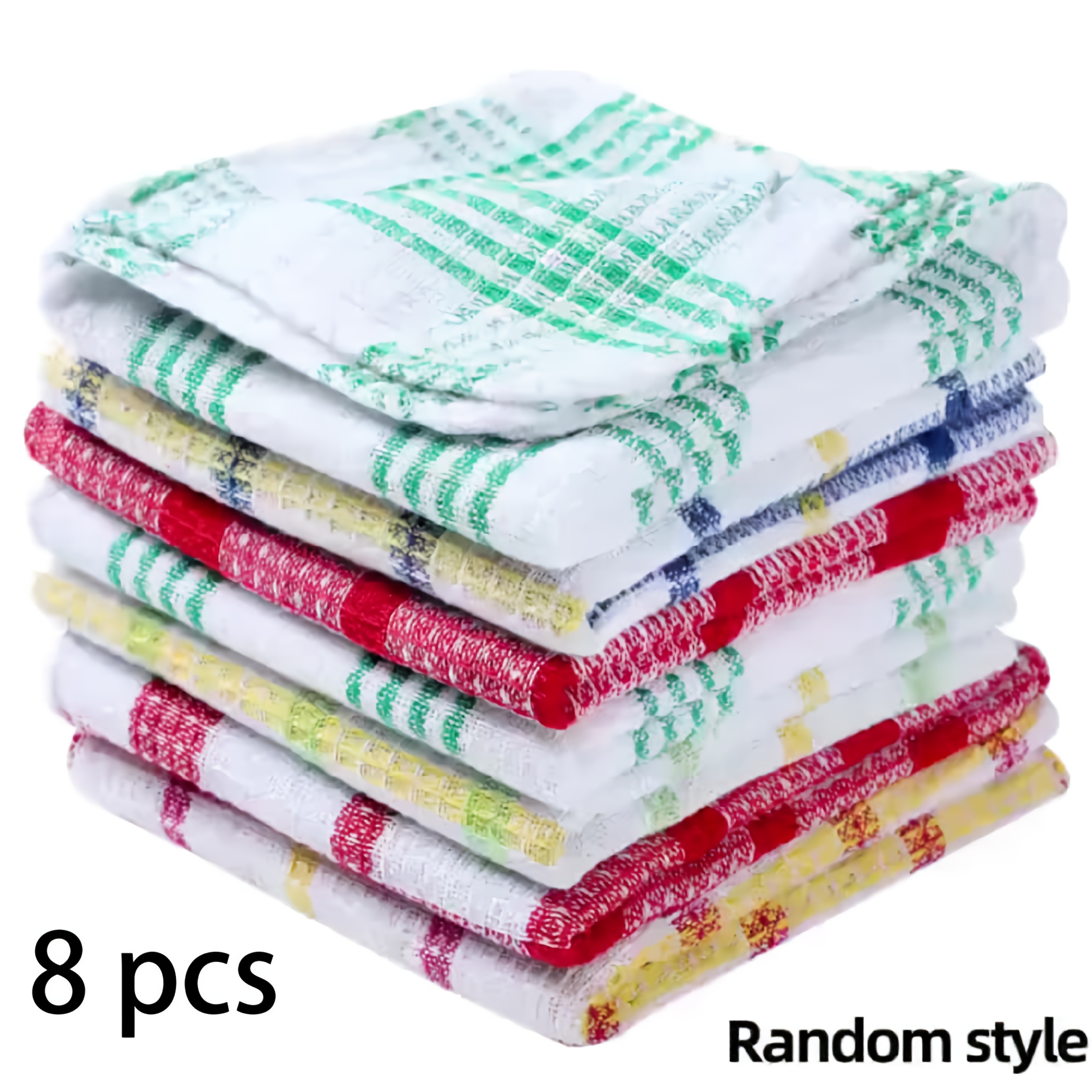 TEMU [absorbent/ Oil] Kitchen Dish Cloths, Soft Absorbent Dishwashing Towel, Household Cleaning Tools, Reusable And Durable, Quick Dry Cleaning Bowl