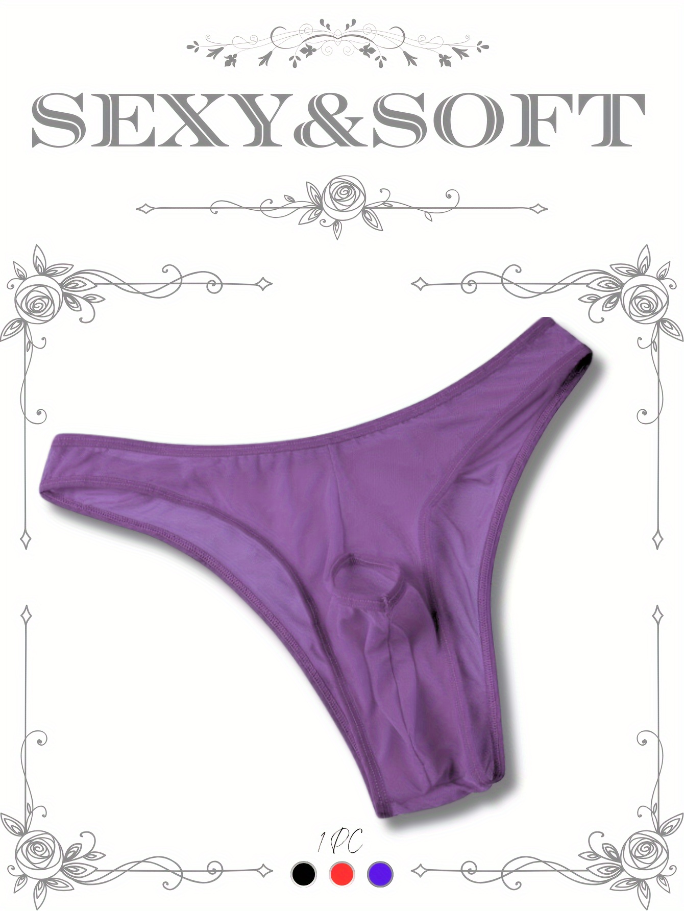 Mens See-through Briefs Sexy Sheer Underwear Panties Lingerie