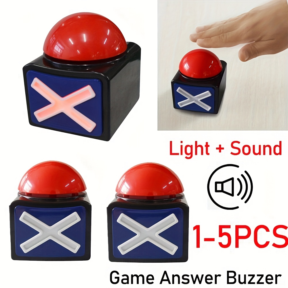 Game Buzzer Alarm Button Got Talent X Buzz Sounds And Light Contest Quiz Answer Activity Fun Play