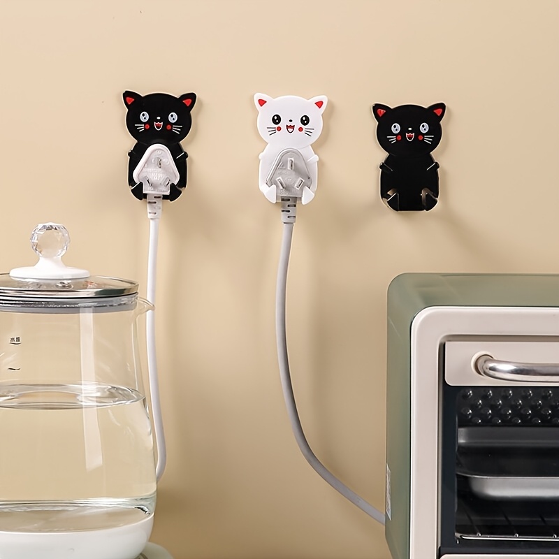Image of 5pcs Adorable Wall Hooks - , No-drill Plug & Sundries Organizer, Utility Hooks