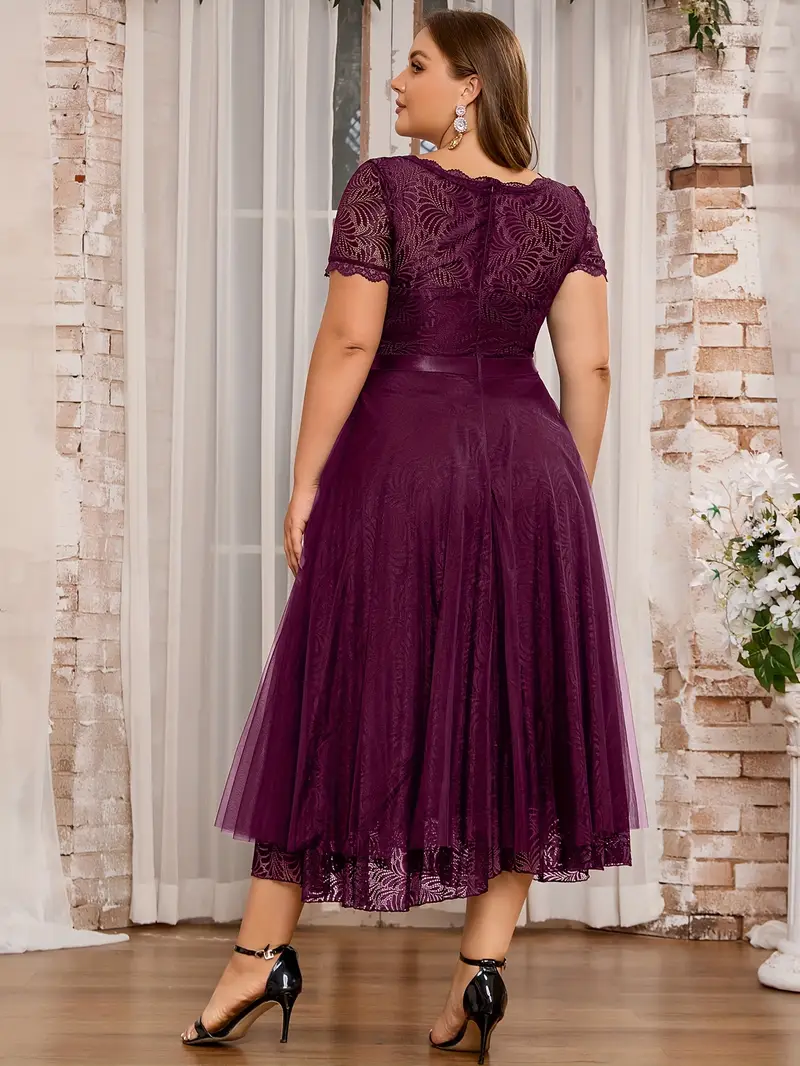 plus size plus size womens lace trim bridesmaid dress - Temu Mauritius plus size plus size womens lace trim bridesmaid dress - Temu Mauritius