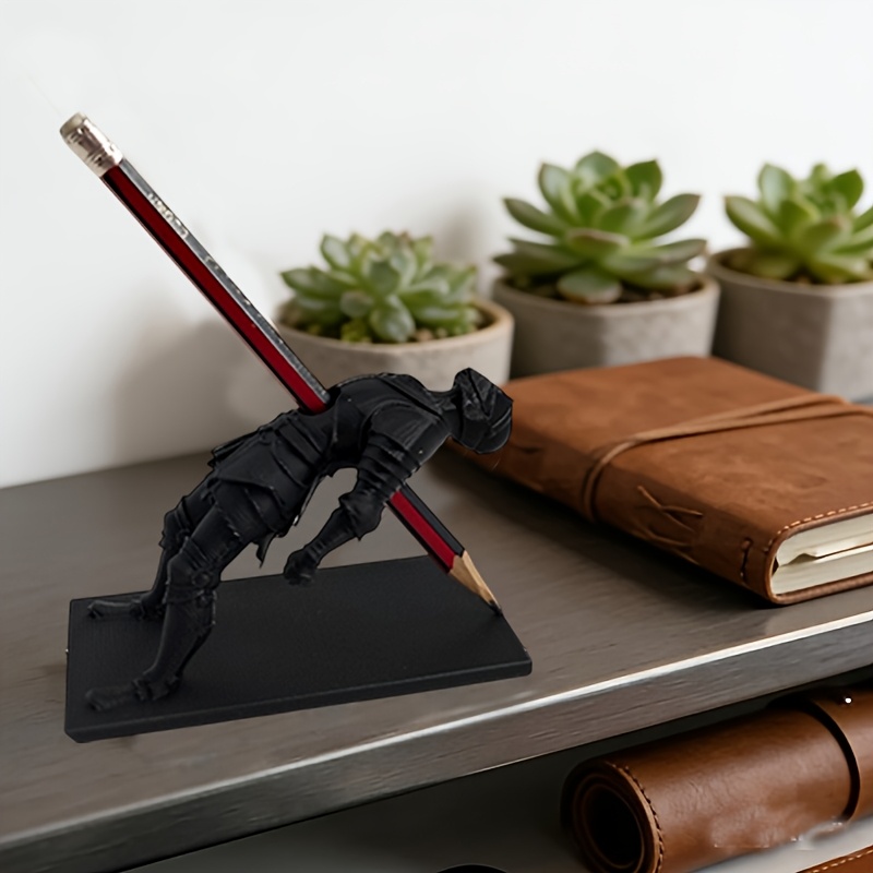 Vmayan Pen Holder Medieval Desktop Organizer - Death Knight Pen Cup, Used As A Desktop Organizer Or As A Fun Medieval…: retailer-supplied image