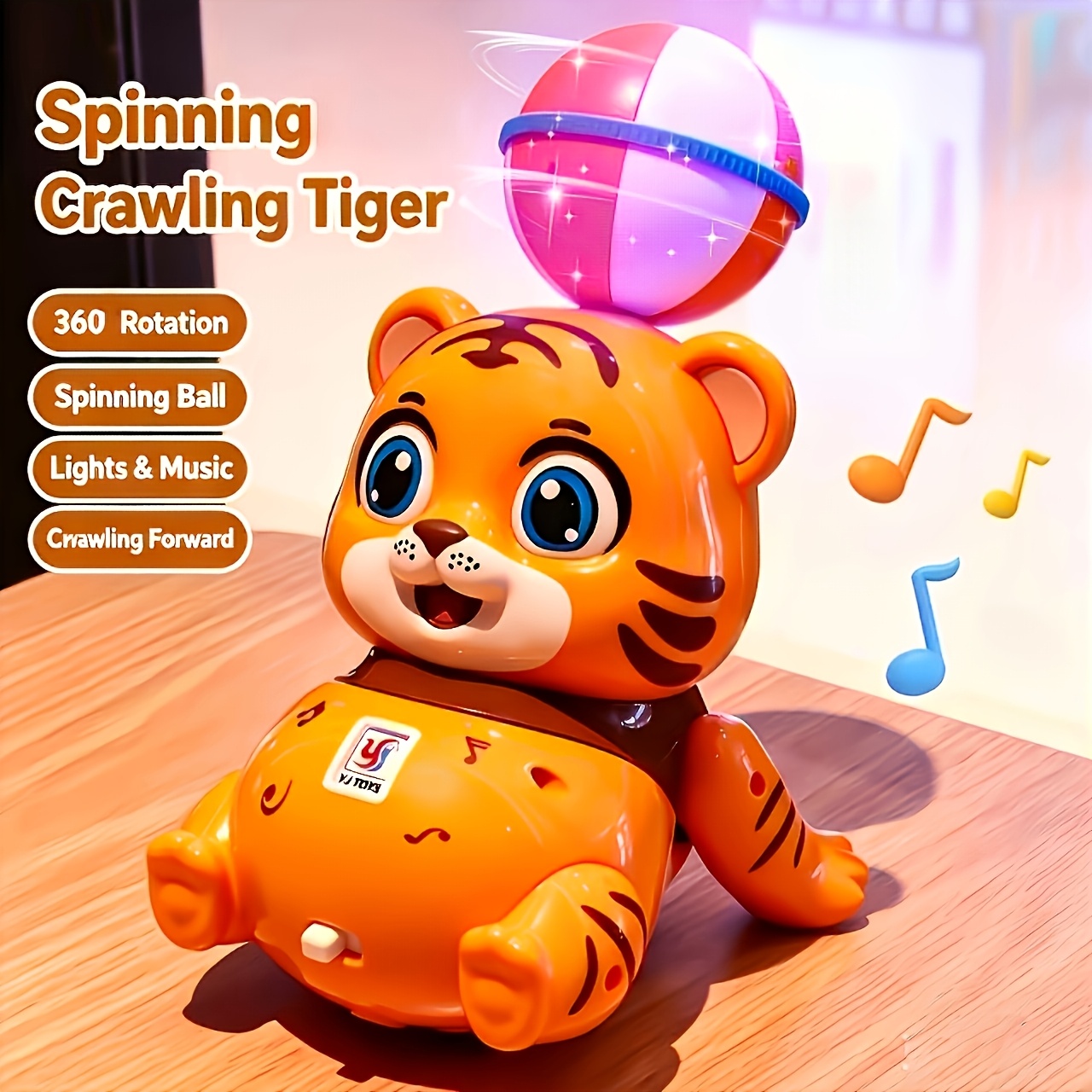 Multi-Functional Electric Sound Light Spinning Toy