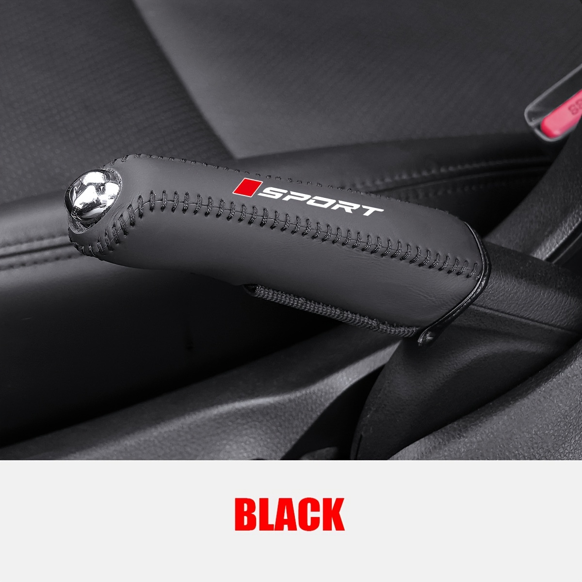 Car Gears Cover Universal Carbon Fiber Style Hand Brake Covers Brake Protect Case