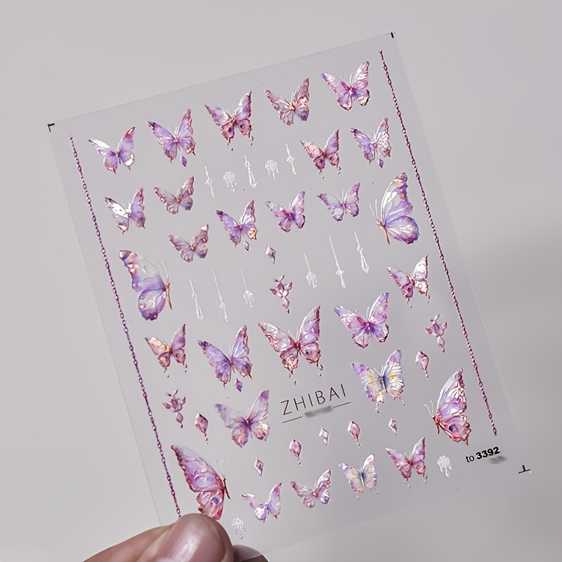 TEMU Sparkling Nail Art Stickers - Self-adhesive, Shiny Decals For Festive , Perfect Christmas Gift For Women, Gospel, Nail Art Supplies