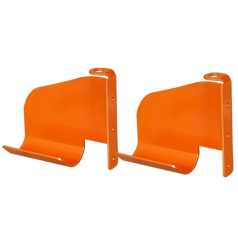 E-shop 1-2 Stück Robuster Kettensägenhaken Wandhalterung - Rostfreies, pulverbeschichtetes, orangefarbenes, schwarzes Garagenregal, einfaches