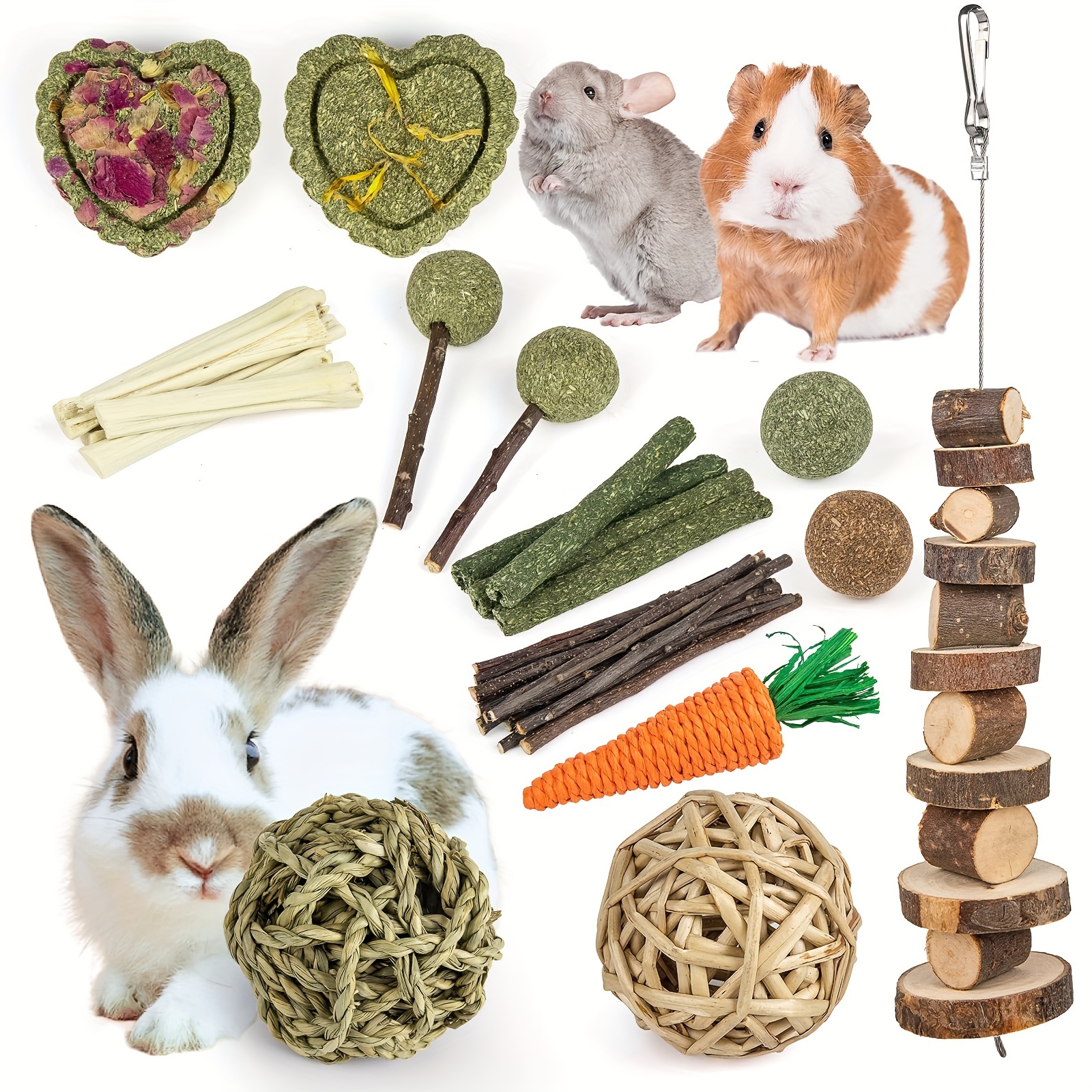 

Rabbit /guinea Pig Hay For And Treats Apple Wood Rat