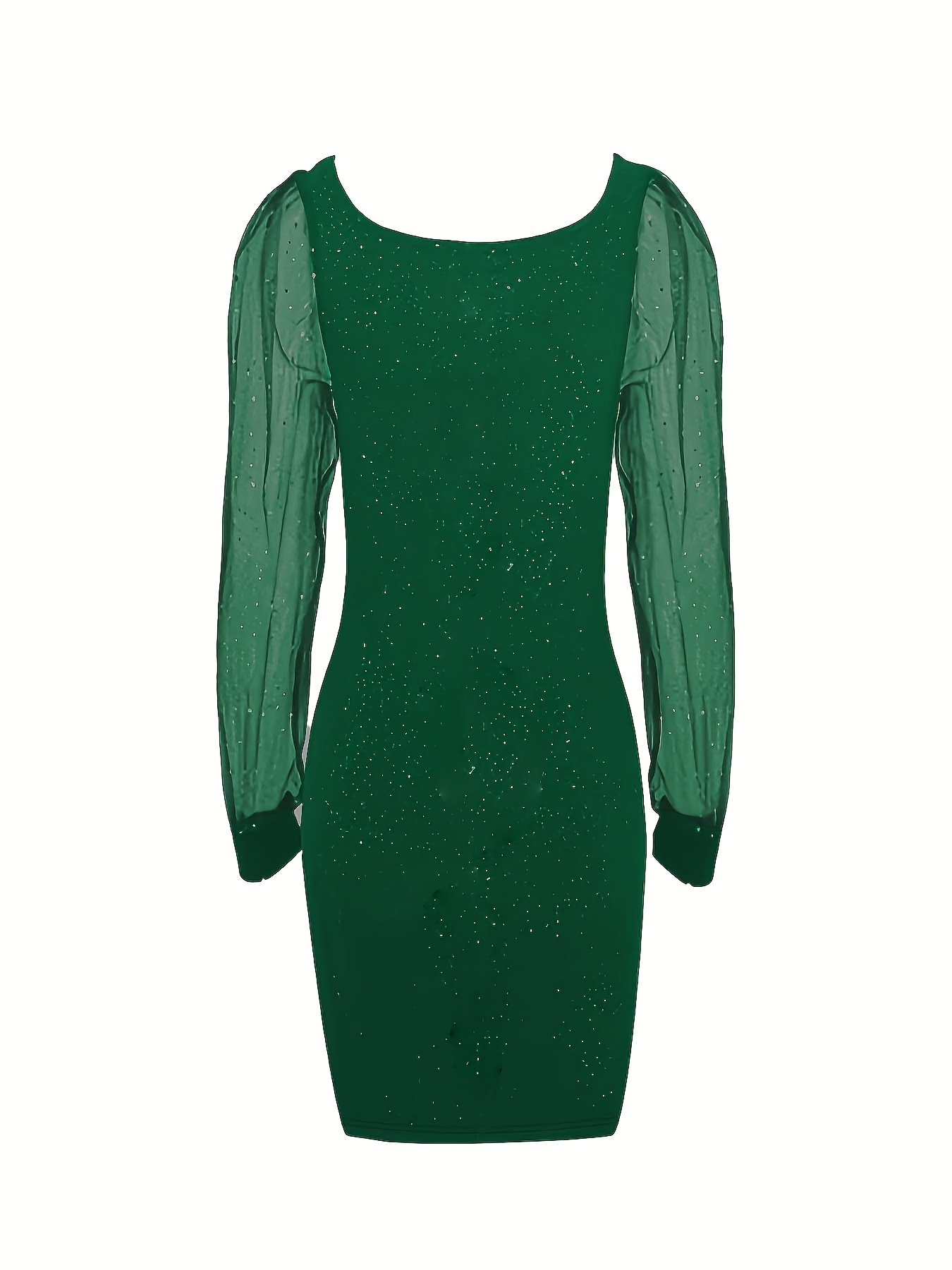 slim fit dress slacks Berylove Women Sparkly Dark Green Bodycon Homecoming Dress with Lace-Up Back Sequins Spaghetti Straps Mini Cocktail Dress, Dark Green / US10 main image 1