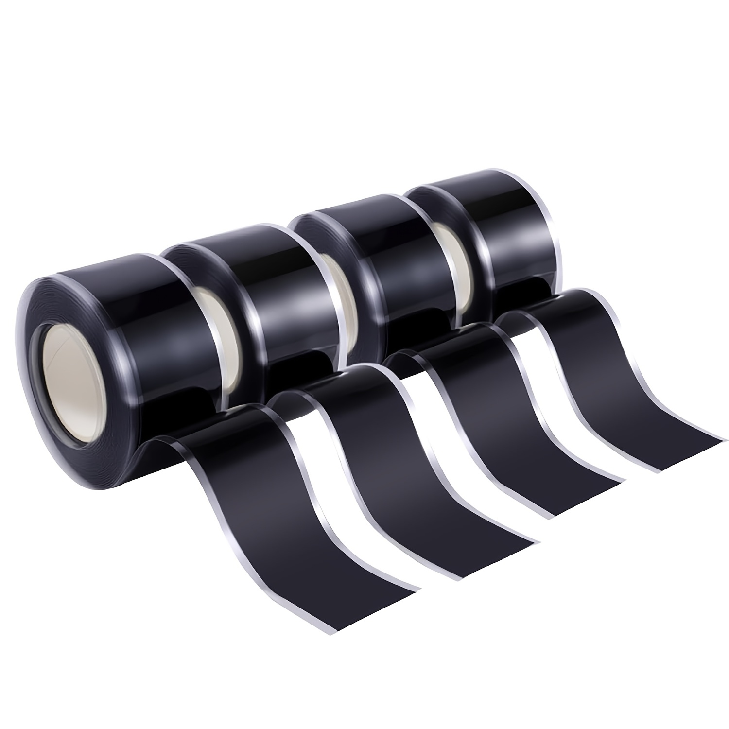 TEMU 4 Rolls Of Self-adhesive Silicone Tape, And Leak-proof Repair Tape (for Pipes And Hoses), High-temperature-resistant Insulating Tape, Heavy-duty