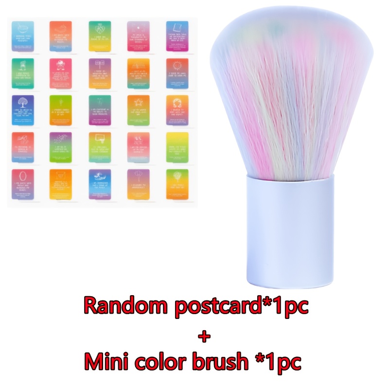 TEMU High-quality Mini Colored Brush, Nail Dust, Nail Brush, Short , Cleaning Mushroom Brush, Deep Cleaning Of Hands, Feet, Toenails And Fingernails