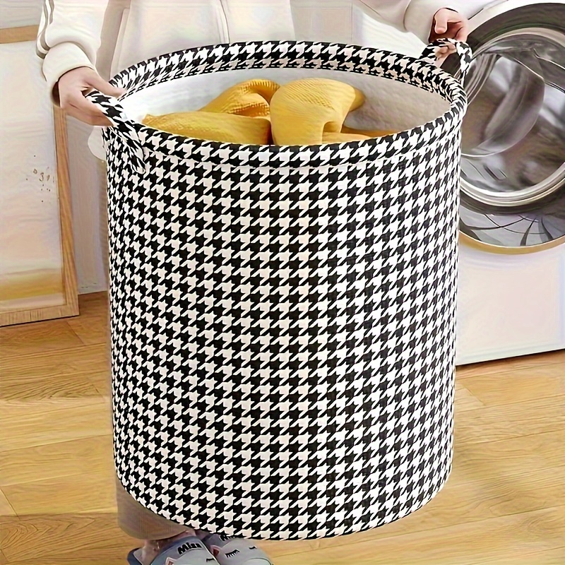 2 sizes   foldable laundry basket set   woven storage bins for clothes toys bathroom essentials no electricity needed   laundry baskets details 6