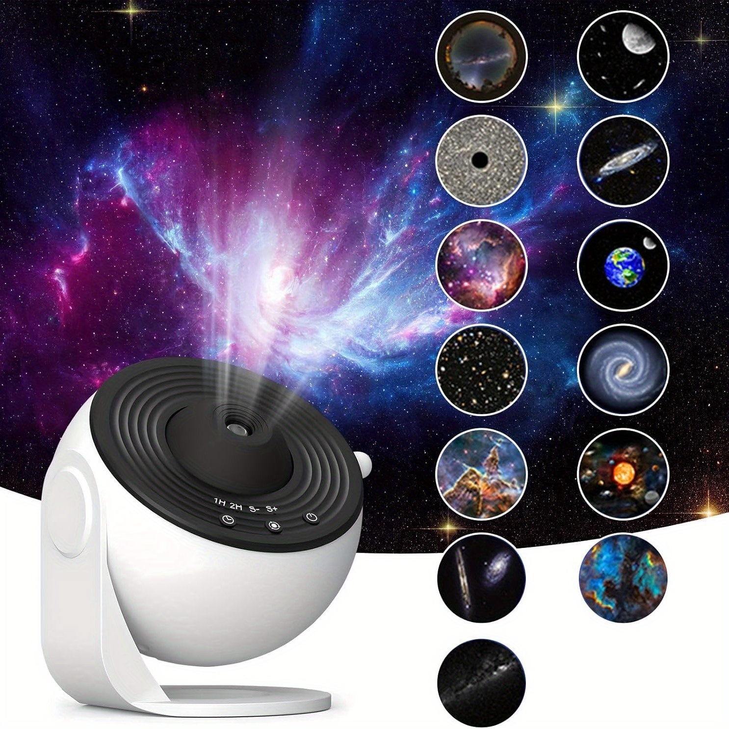 Image of Projector, 13-in-1 Star Projector With Fog And Effects, Bedroom Planetarium Night Light With Timer And Rotation Speed Control Function, Room Decoration, Hallway