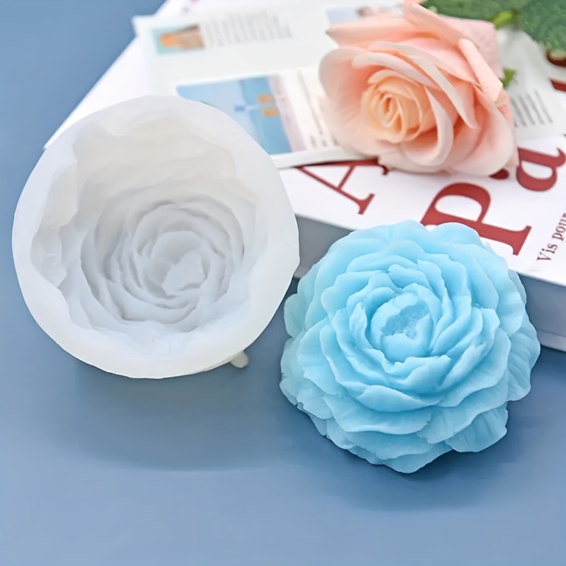 TEMU 3d Stereoscopic Candle Silicone Mold Soft Silicone High-temperature Resistant Easy Demolding Reusable Aromatherapy Candle//resin Gypsum Craft