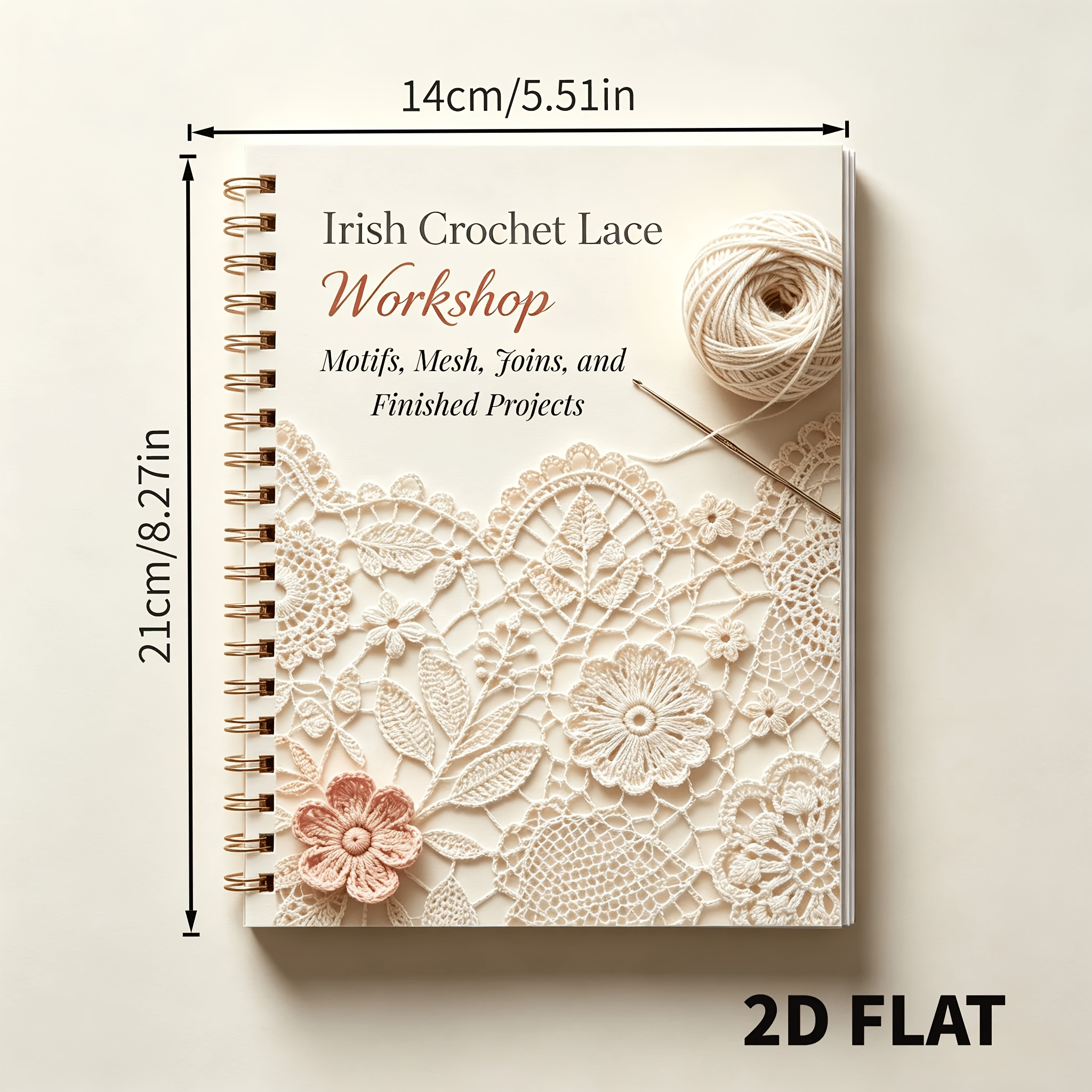TEMU Manuel du point de crochet irlandais, comprenant des , des , des coutures et des articles , des classiques adaptés aux débutants, des grilles et