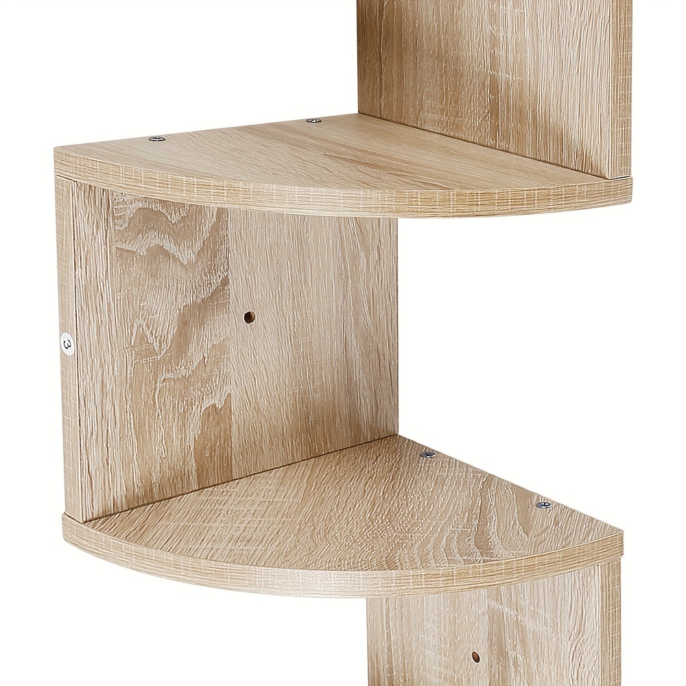Mensola Angolare Da Parete In Legno Effetto Antico, 40x40x49,5 Cm, Per Decorazione, Adatta A Soggiorno, Cucina, Bagno E Ufficio