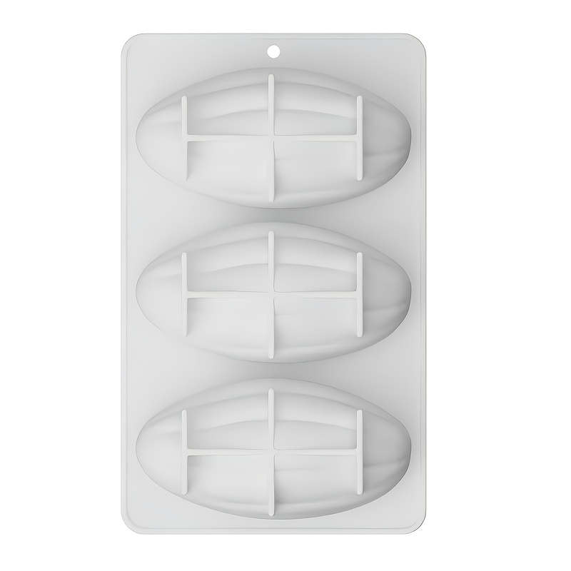 TEMU 3-link 3d Bean Shaped Silicone Molds, Food Grade Handmade Chocolate Mousse Cake Molds, Scented Candle Resin Cube Of Ice Molds