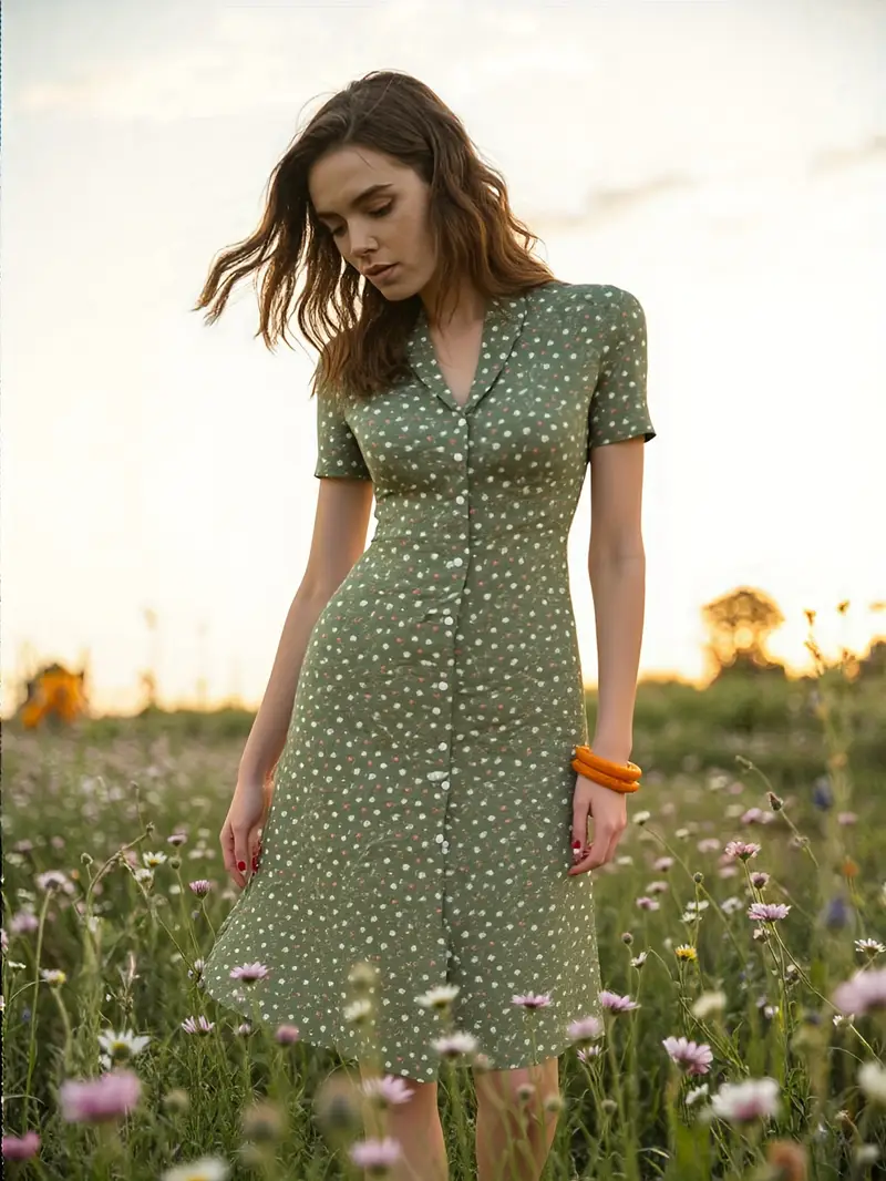 style green ditsy floral dress womens - Temu New Zealand style green ditsy floral dress womens - Temu New Zealand