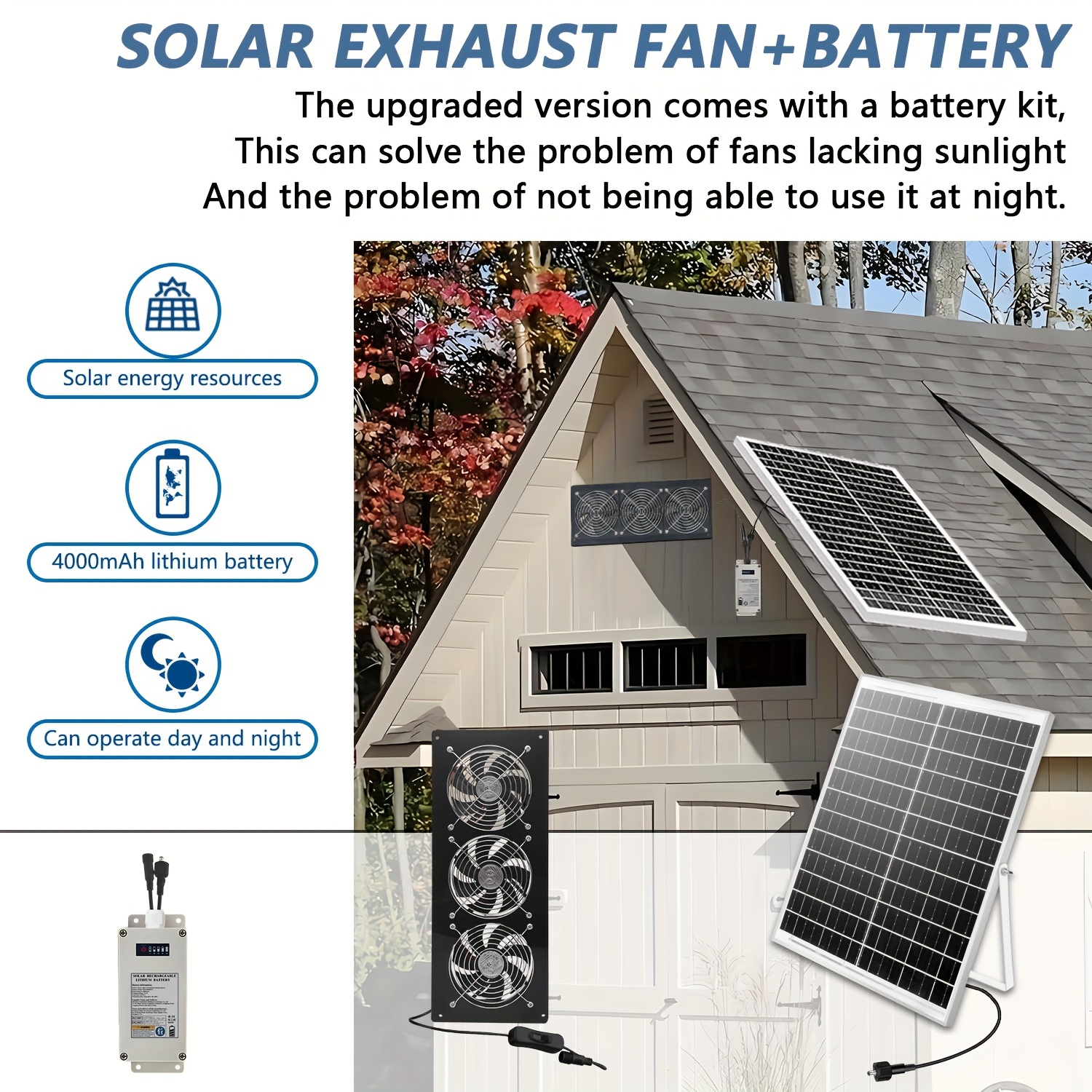 battery powered house fans