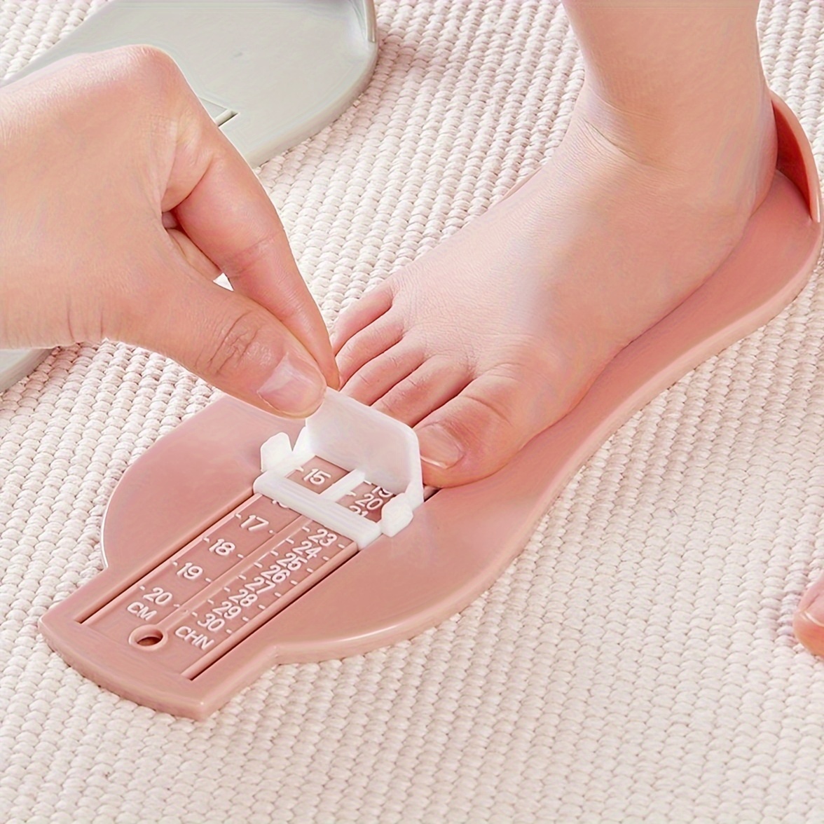 어린이용 사용하기 쉬운 발 측정 장치 - 정확한 신발 사이즈 게이지, 내구성 있는 플라스틱, 배터리 필요 없음