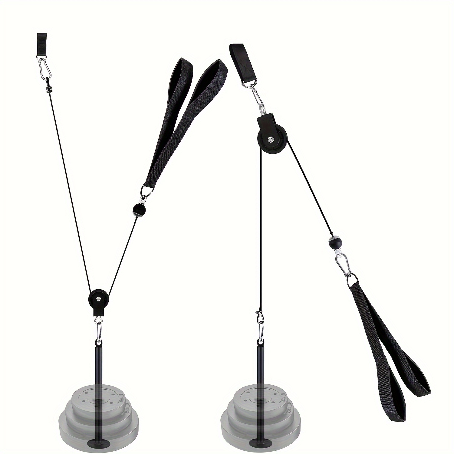 [Home Gym Pulley System Strength] Pulley System Gym, Cable Weight Pulley System for Gym LAT Pulldown, Biceps Curl Workout, Ideal Home Gym Equipment for Forearm, Shoulder, Strength Training, Without Battery