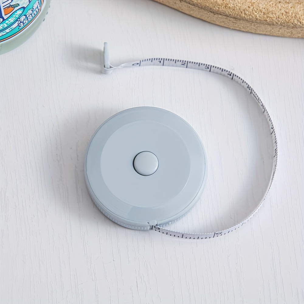 1pc 59-inch Compact Retractable Tape Measure - Durable Plastic, Ideal For Sewing, Tailoring & Body Measurements, Portable Design For Home And Office Use
