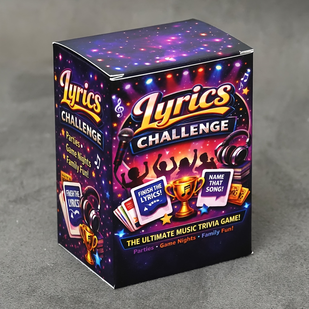 140-Card Music Trivia Board Game for Parties