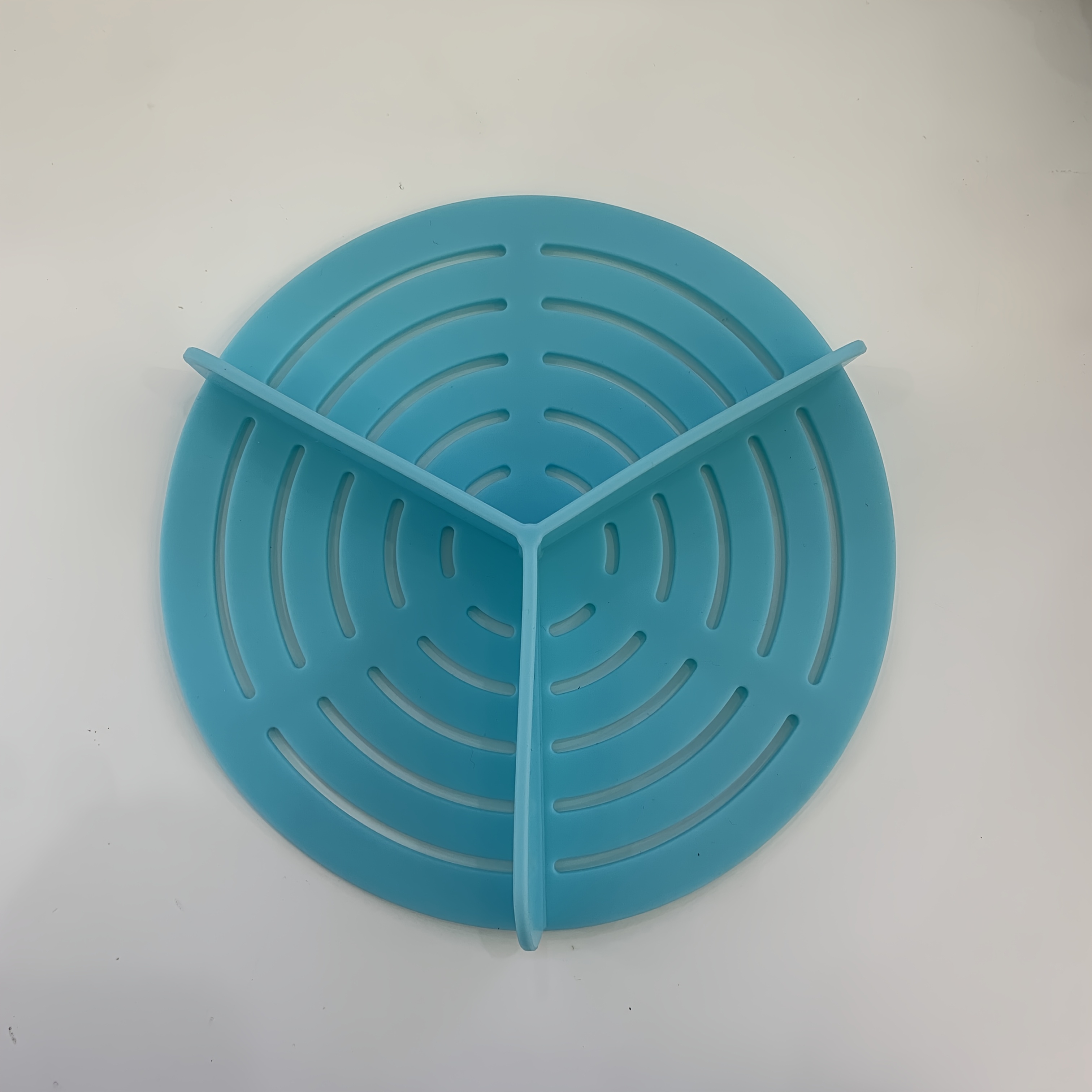 Silicone Triangle Separator For Air Fryer, Bowl Liner Accessory, Fits Most Round Silicone Bowls, Zone To Prevent Flavor Mixing, And Easy To Clean Silicone Triangle Separator, Air Fryer Zone Baking Mat