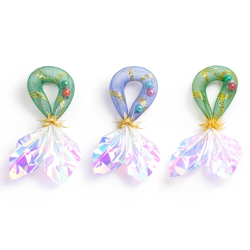 3pcs Creative Self-Hi Ring Paper Fish Tail Cat Toy