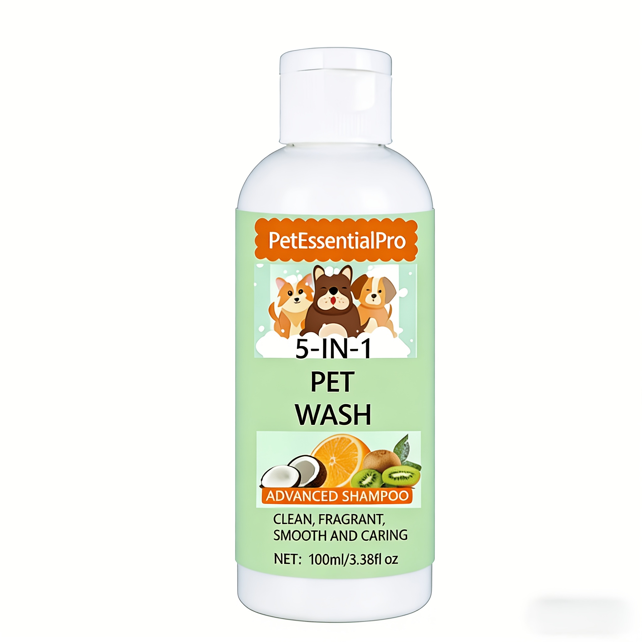 Image of 3.38oz Pet Shampoo, Containing Plant Extracts, , Fragrance, Moisturizing, Smooth, Suitable For Pets' Daily Cleaning And Deodorization, As Well As Cleaning And Fragrance After Outdoor Play
