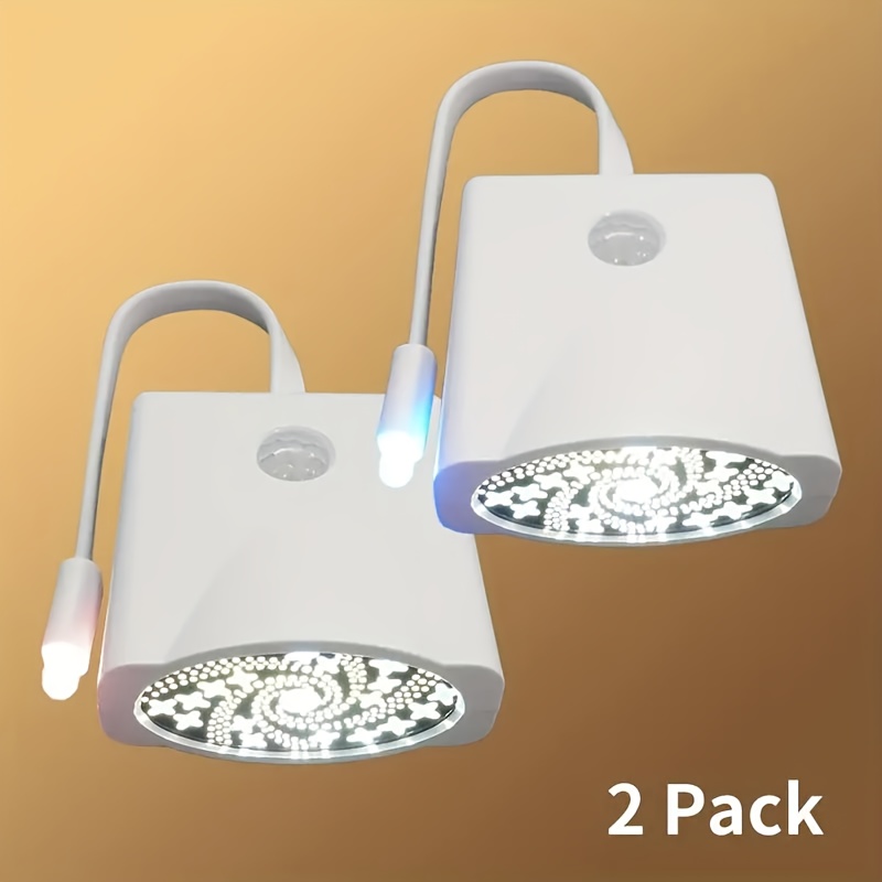 TEMU 2pcs Toilet Light Toilet Night Light, Toilet Bowl Night Light, Toilet Light With Projector, Motion Sensor Toilet Night Light, For Bathroom