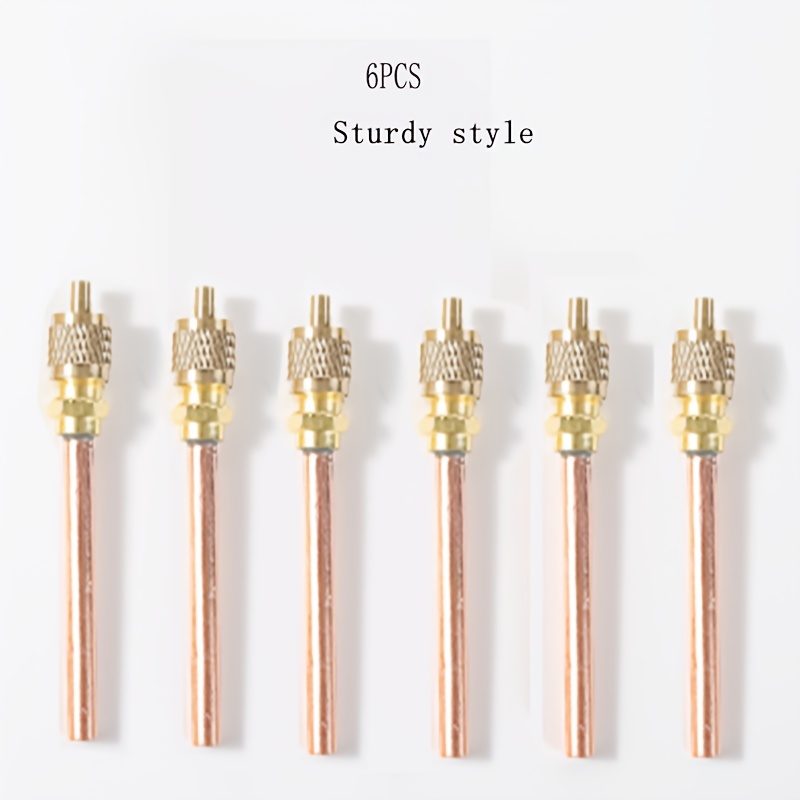 TEMU 6pcs Set Or Multiple Pieces Of Models And Specifications: Refrigerant Charging Valve, Needle Valve, Check Valve, Refrigerant Filling Valve, Air