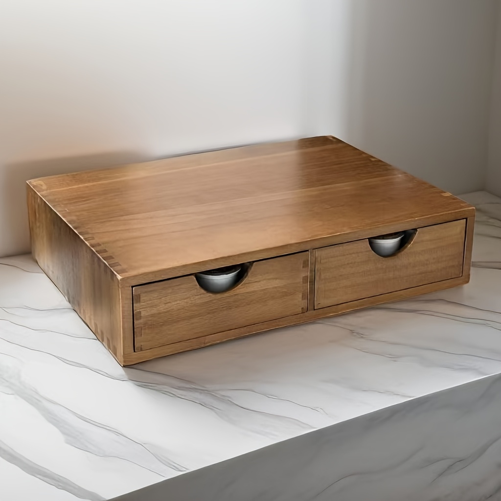 TEMU Wooden Storage Cabinet With Drawers, Living Room Dining Kitchen Organizer, Household Storage Cabinet