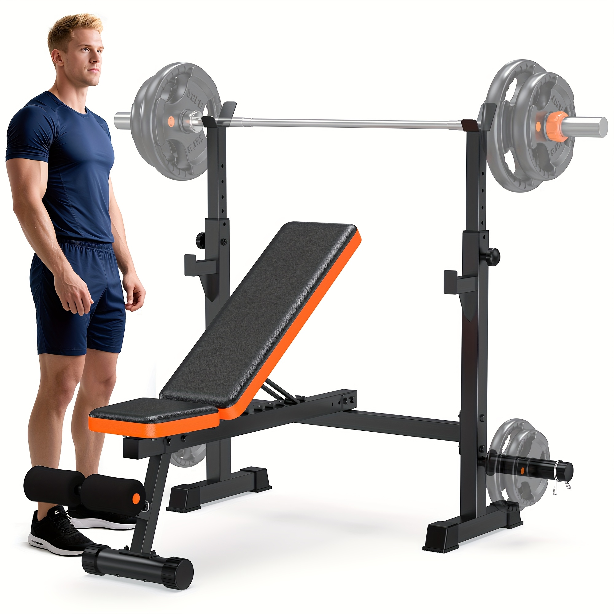 MAHAO Gewichthefbank MAHAO Gewichtheffen Bank, Opvouwbare Trainingsbank Voor Thuisgymnastiek Met Een Draagvermogen Van 660 LBS, Flat Bench Press Voor Full Body Workout, Zwart MB20 Ruimtebesparende Trainingsbank MAHAO Gewichthefbank MAHAO Gewichtheffen Bank, Opvouwbare Trainingsbank Voor Thuisgymnastiek Met Een Draagvermogen Van 660 LBS, Flat Bench Press Voor Full Body Workout, Zwart MB20 Ruimtebesparende Trainingsbank