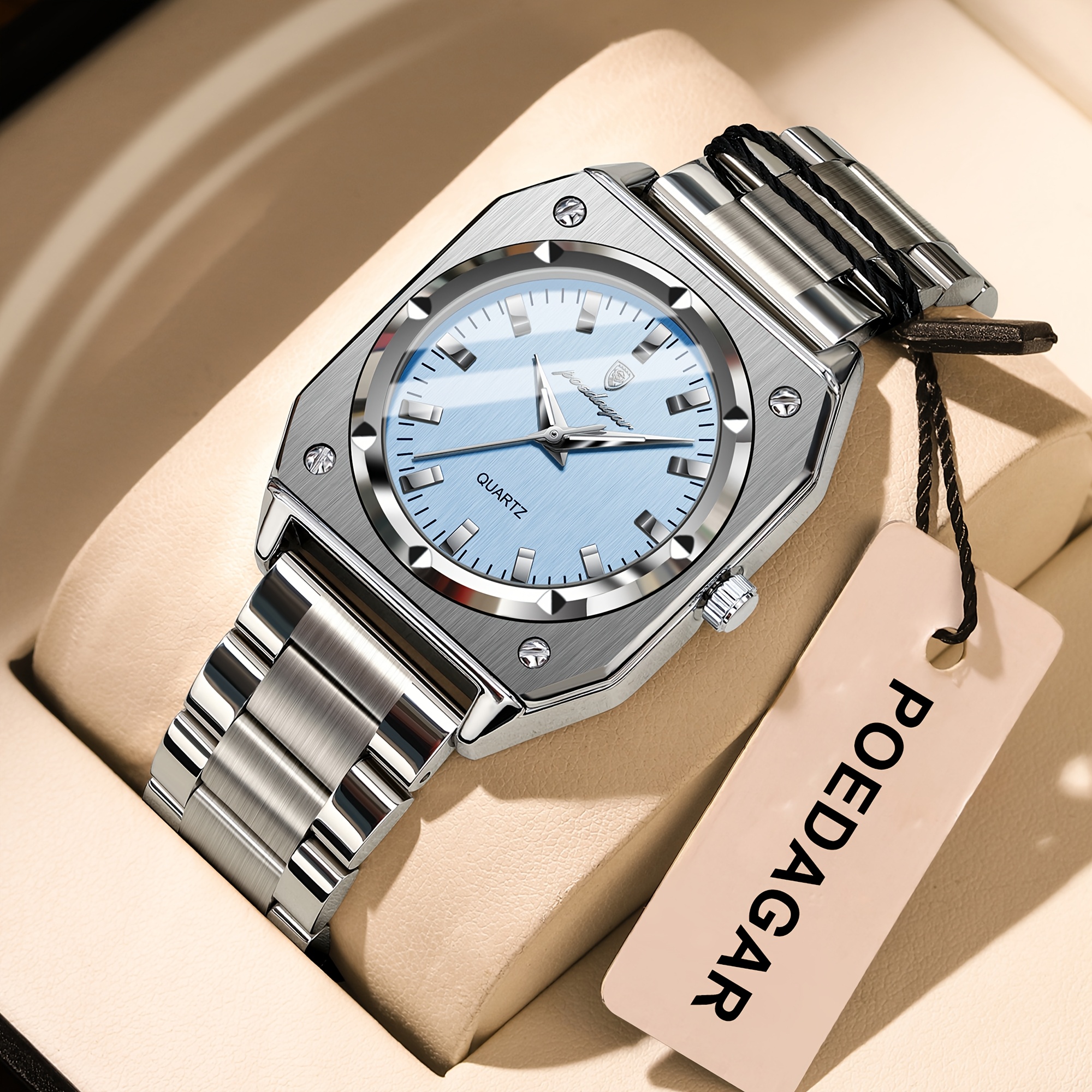 elegant party womens watch luminous square womens wristwatch  display picture 1
