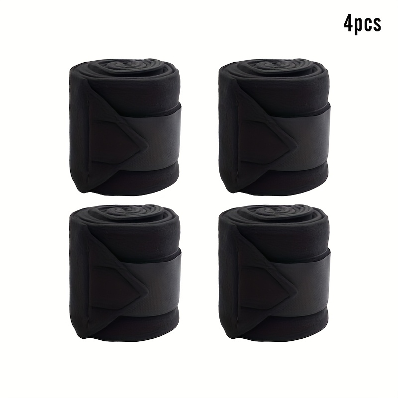 Lot De 4 Bandes De Jambe En Molleton Doux Pour Cheval - Protection équitation