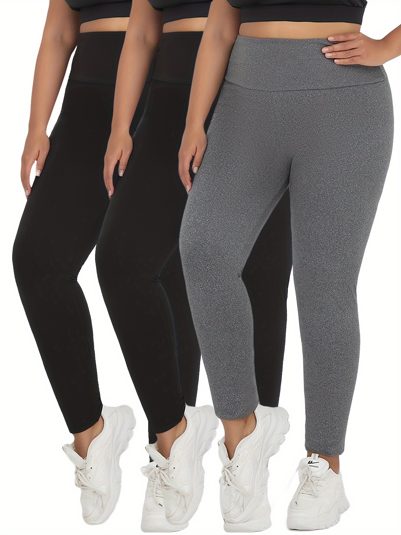 Solid Workout Leggings High Stretch High waisted Running - Temu