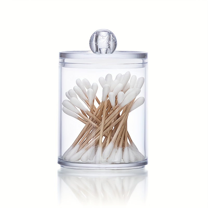 Boîte De Rangement Transparente Voyage - Pour Cotons-tiges, Pansements, Petits Objets - Lot De 2, Blanc