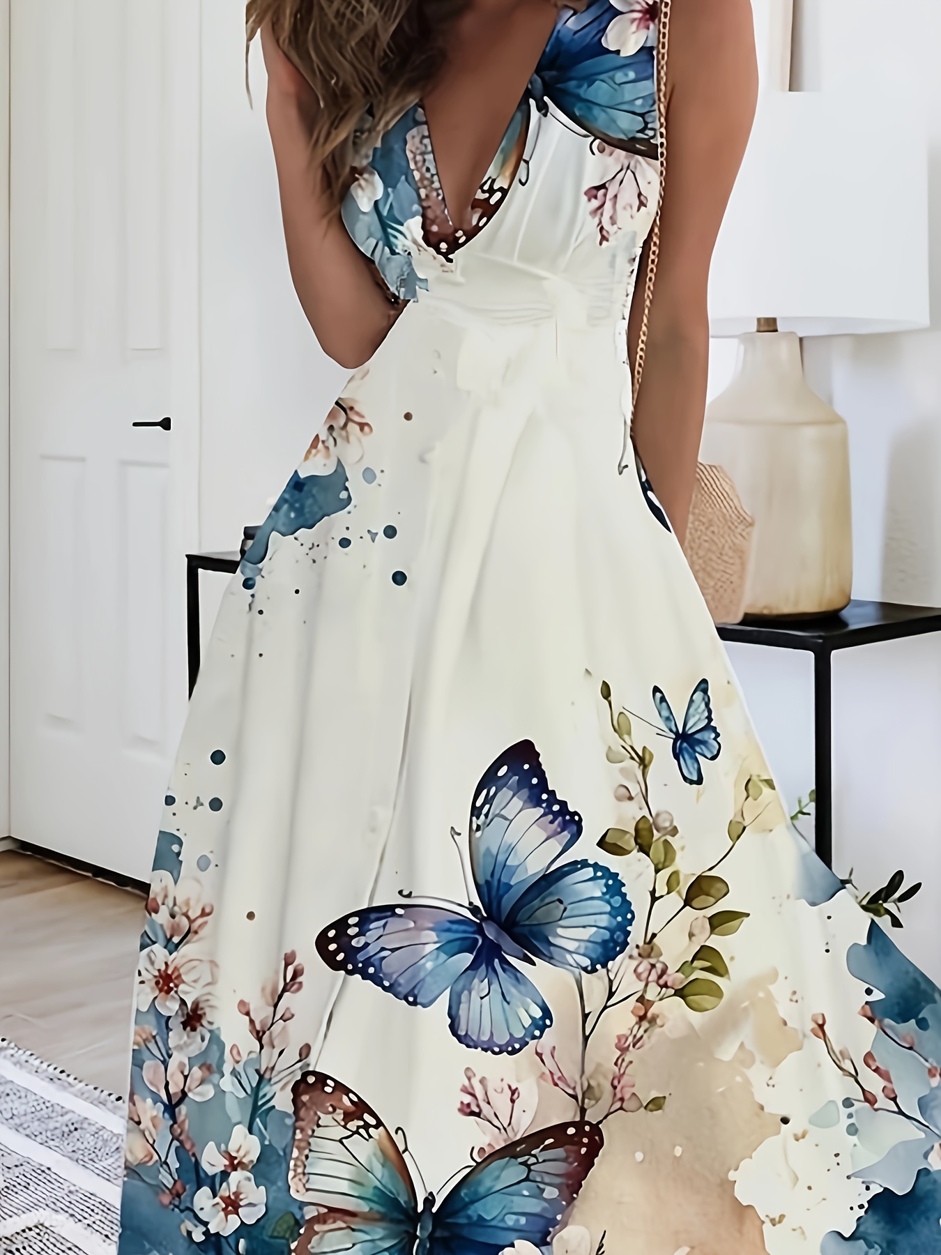 فستان سهرة نسائي بحجم كبير بأسلوب شرقي متواضع خصر عالي