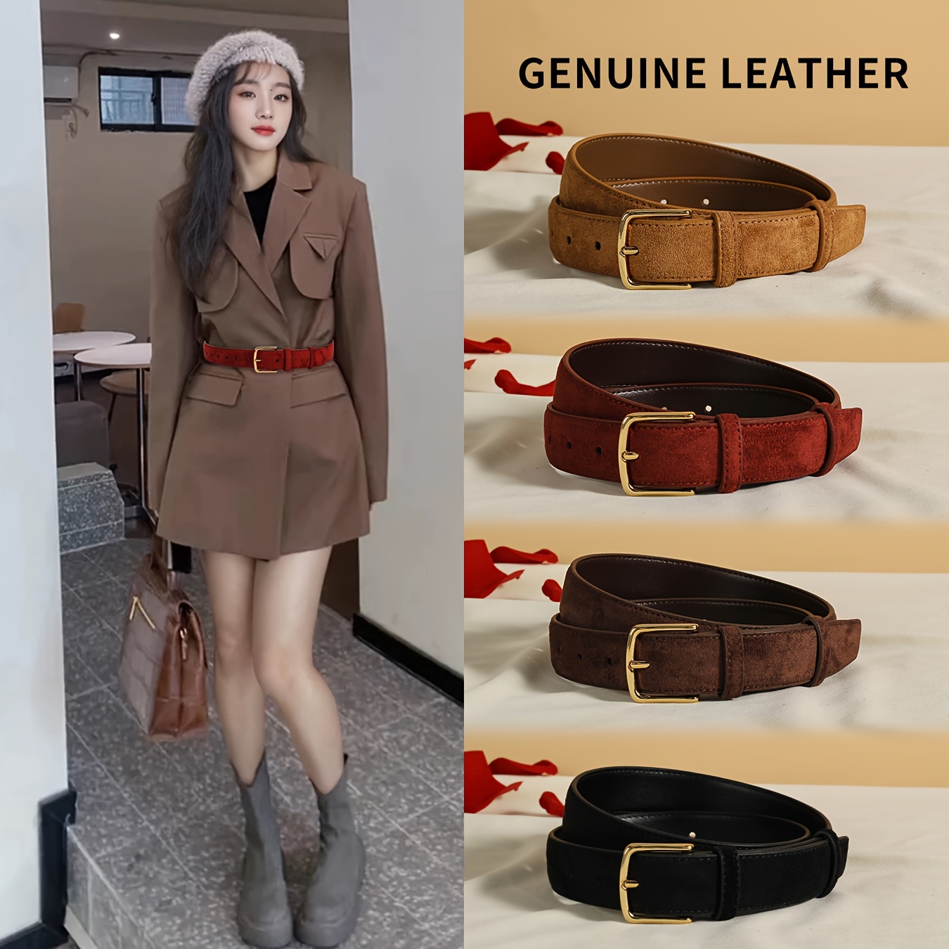 

' Suede Belts, For , Dresses, , Box Included, Non-washable, Suitable For , Dates, , , , Weddings, Parties, , Commuting - Regular Fit, , Non-woven (pvc/ /suede)